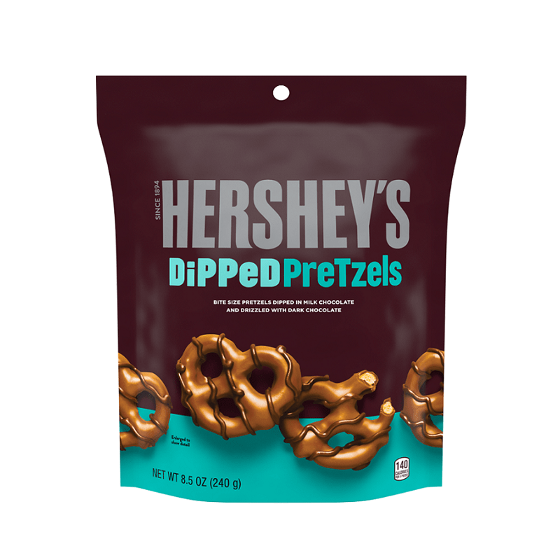 Hersheys Milk Choco Dipped Pretzels 240g