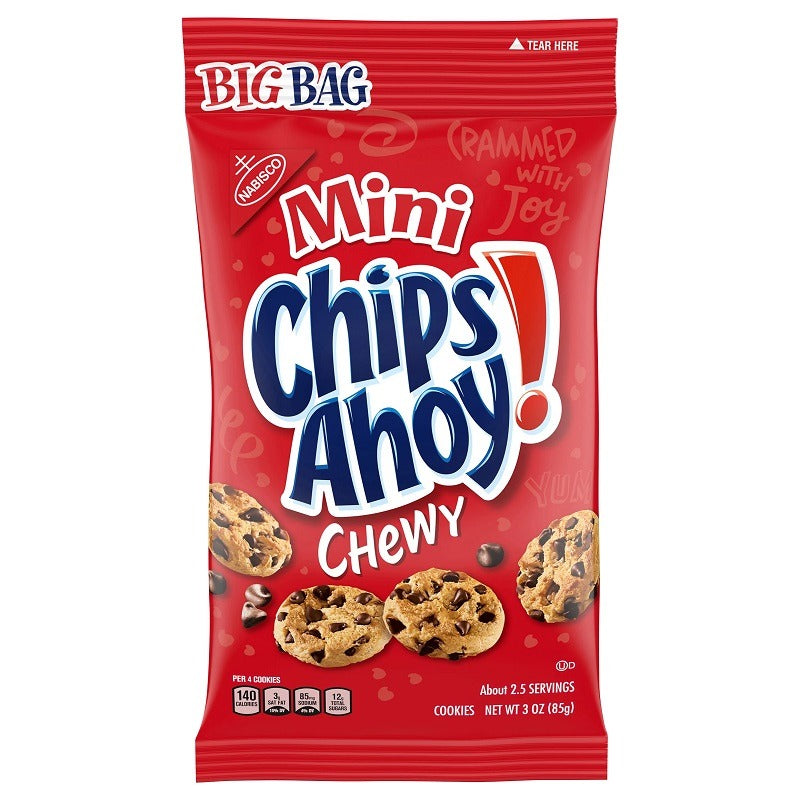 Mini Chips Ahoy Chewy Choc Cookies 85g