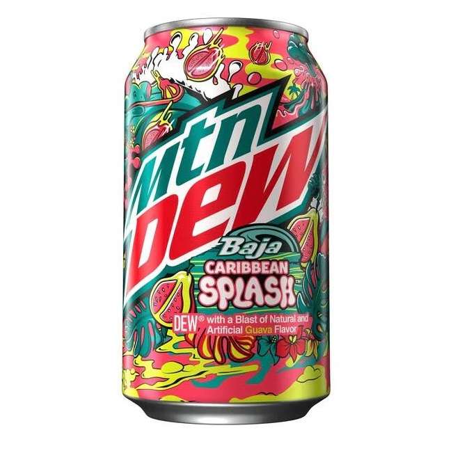 Mountain Dew Baja Caribbean Splash 355mL