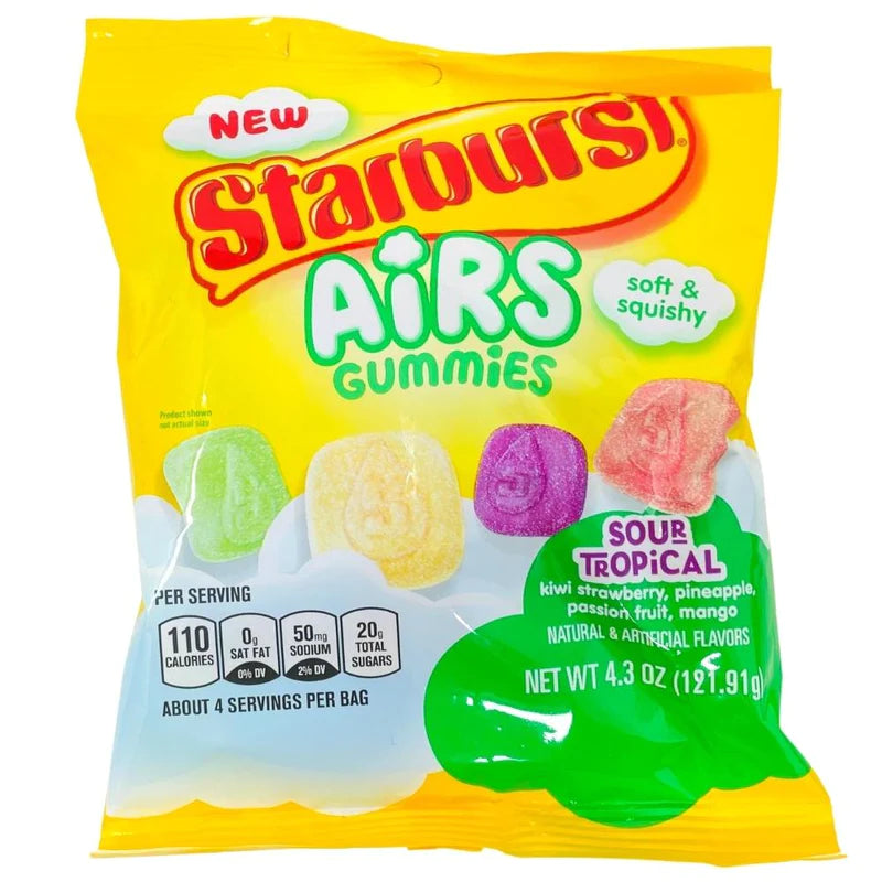 Starburst Gummies Airs Sours Tropical 122g