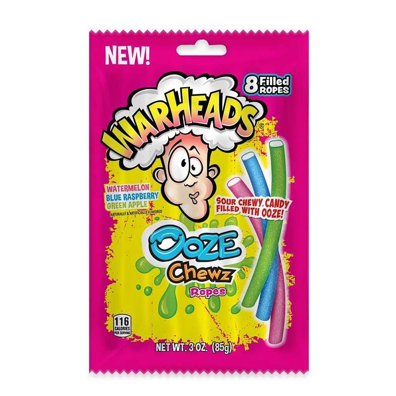 Warheads Ooze Chews Ropes 85g