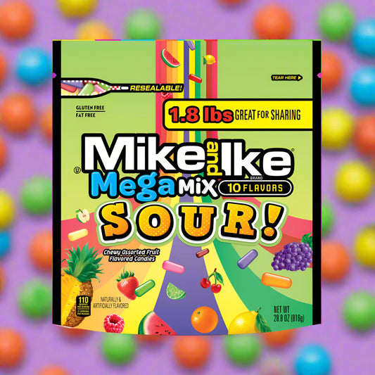 Mike and Ike Mega Sour Standup Bag 816g
