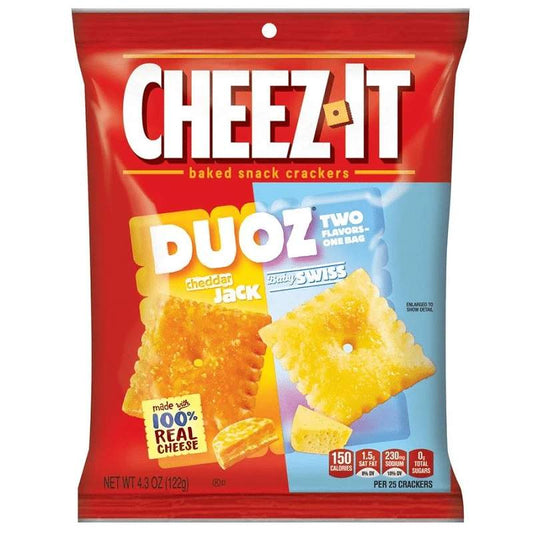 Cheez It Duoz Cheddar & Baby Swiss 121g
