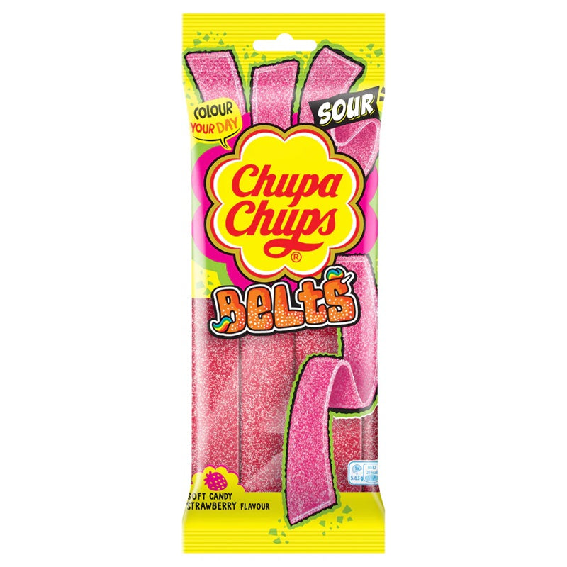 Chupa Chups Strawberry Belts 90g
