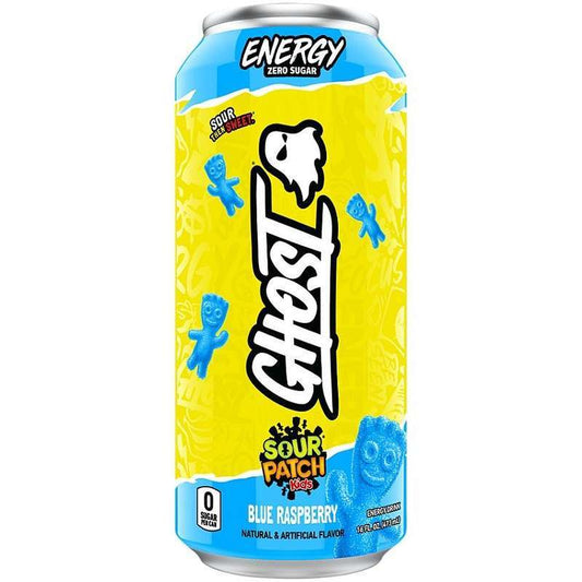 Ghost Blue Raspberry Sour Patch Kids Energy Drink 473mL