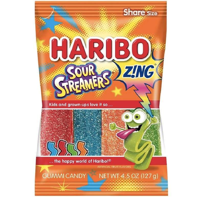 Haribo Sour Streamers Z!ng 127g