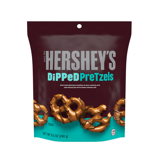 Hersheys Milk Choco Dipped Pretzels 240g