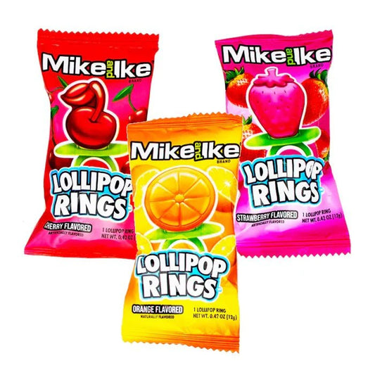 Mike and Ike Lollipop Rings 11g