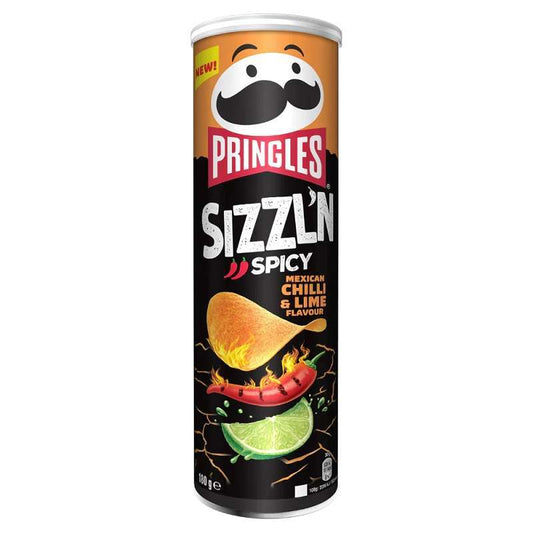 Pringles Sizzln Mexican Chilli & Lime 160g