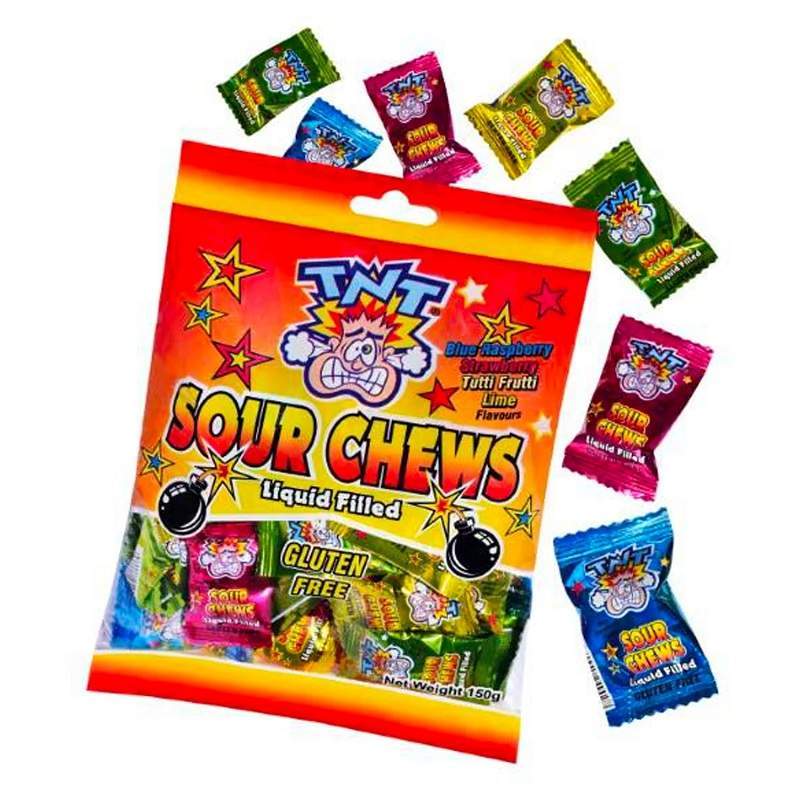 TNT Sour Chews Bag 150g