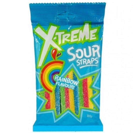 X-treme Sour Straps Rainbow 160g