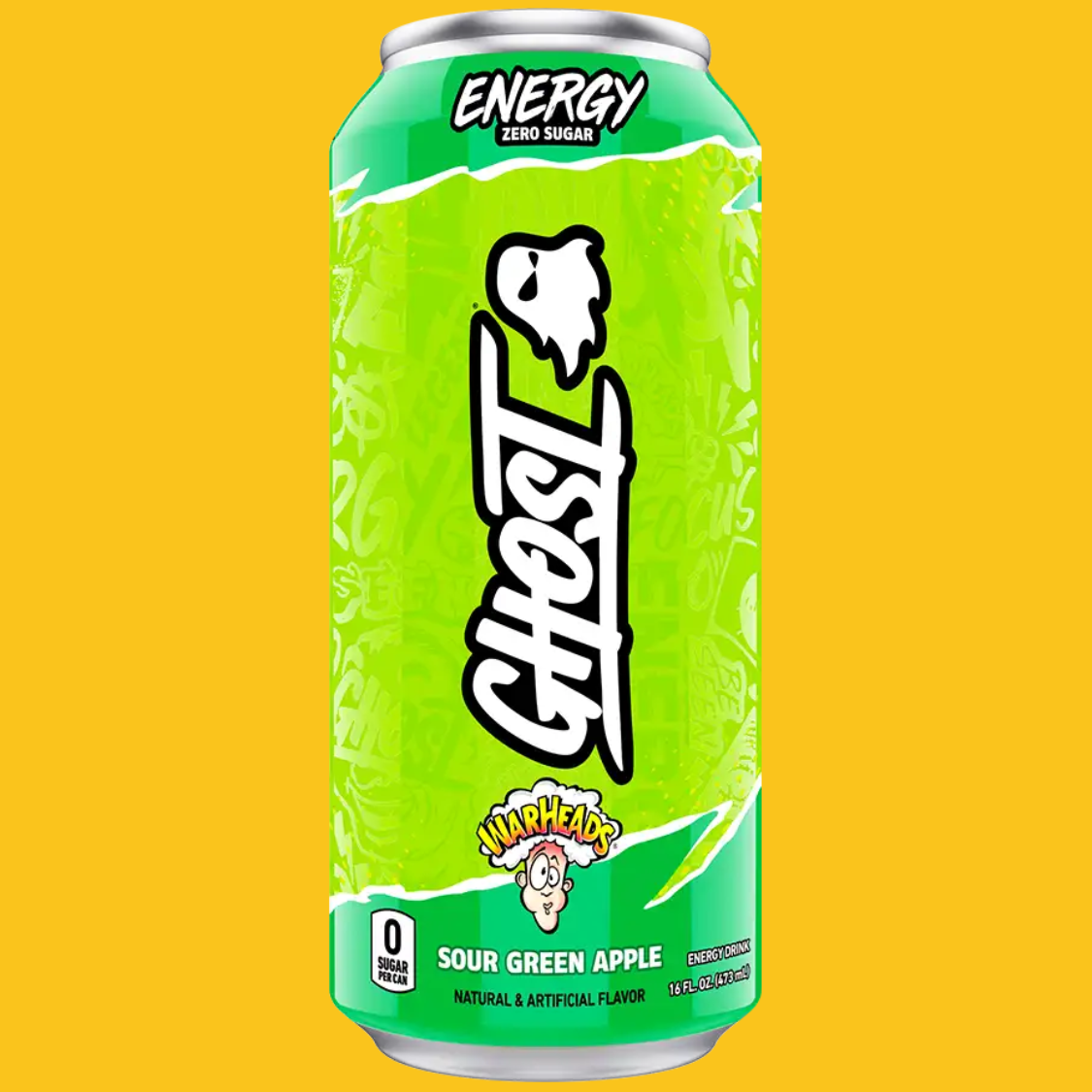 Ghost Sour Green Apple Energy Drink 473mL