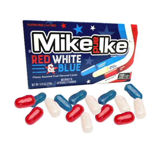 Mike and Ike Red White & Blue Theatre Box 120g