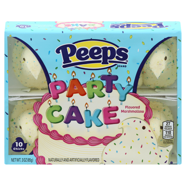 Peeps Party Cake Chicks 10pc