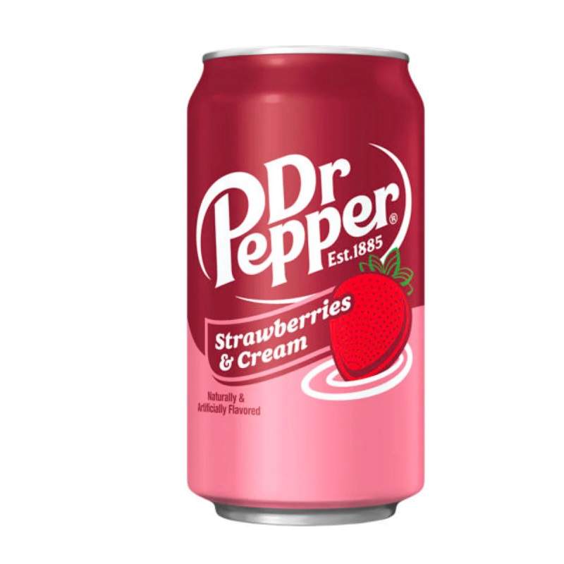 Dr. Pepper Strawberries & Cream 355ml American Candy Store Australia